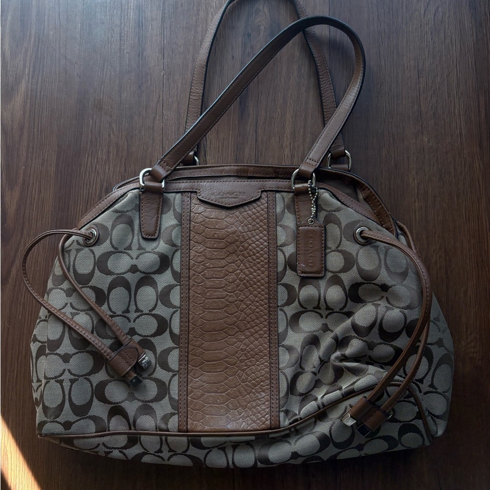 Vintage coach Brown Designer Tote Bag